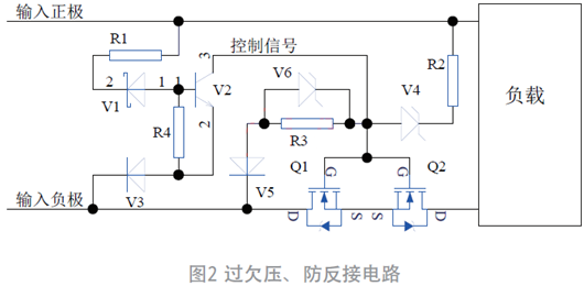 過欠壓、防反接電路